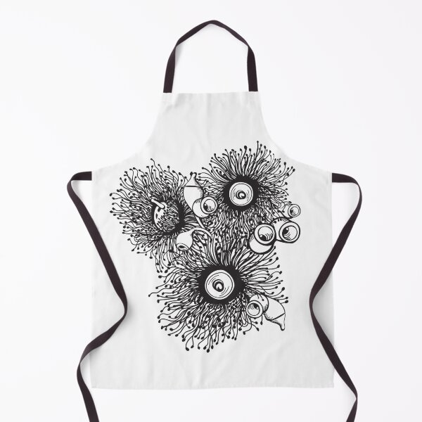 Item preview, Gumnut & Eucalyptus flowering Black And White Love designed and sold by Sketchbook Designs.