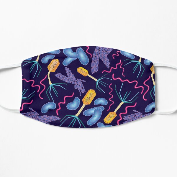Microbiology Pattern of Wonderful Microbial Micro Beasties Mask