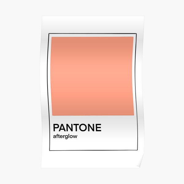 Pósters: Pantone Naranja Pastel | Redbubble