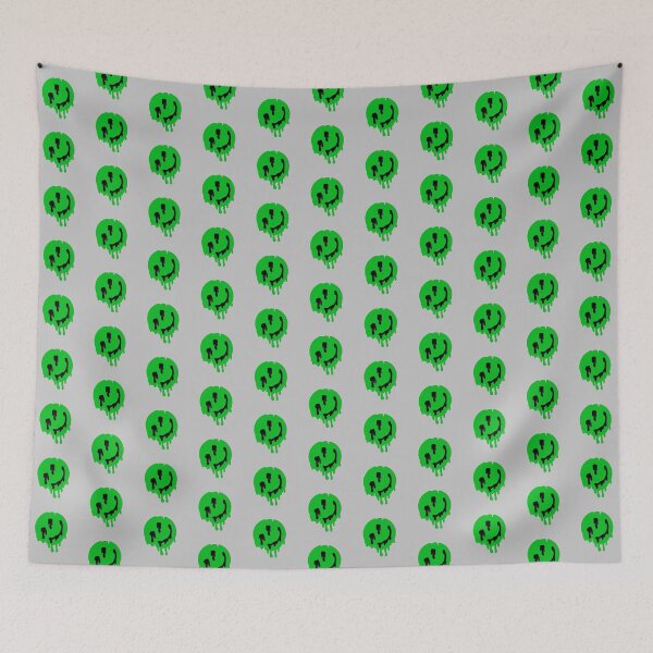 Item preview, Green Melting Smiley Face designed and sold by MGmarvels.