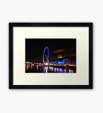 London Eye on night 2 Framed Print
