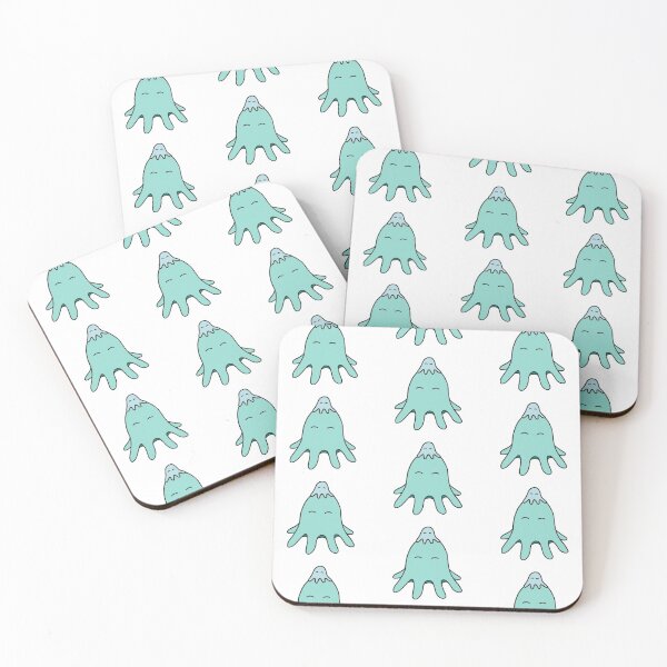 Item preview, Octopus Friends – Light Teal on White Repeat designed and sold by ImperfectLife.