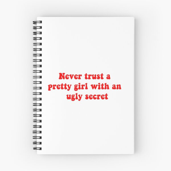 Item preview, Never trust a pretty girl with an ugly secret designed and sold by ashshaiv.