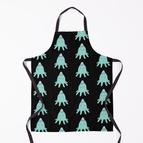 Item preview, Octopus Friends – Light Teal on Black Repeat designed and sold by ImperfectLife.