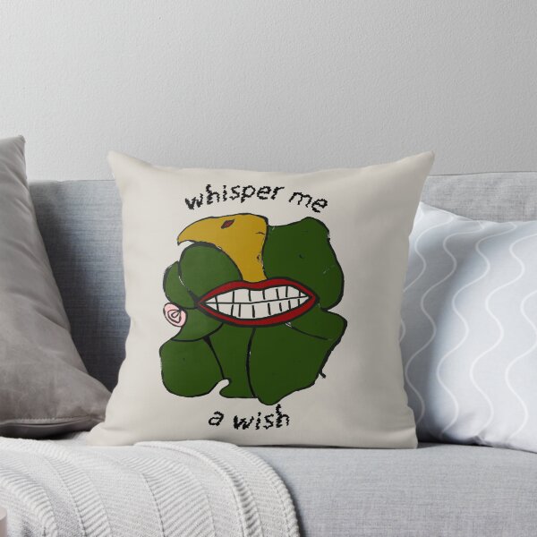 "The Cocky Cloverbird" Throw Pillow