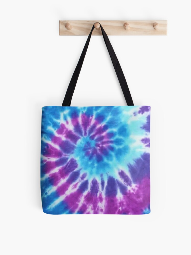 purple tie dye Tote Bag