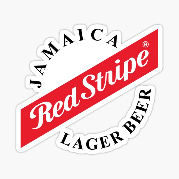 Jamaica Red Stripe Sticker