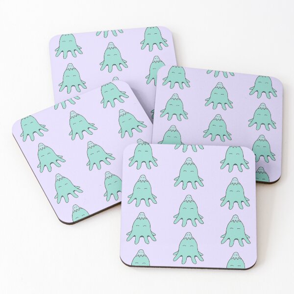 Item preview, Octopus Friends – Light Teal on Lilac Repeat designed and sold by ImperfectLife.