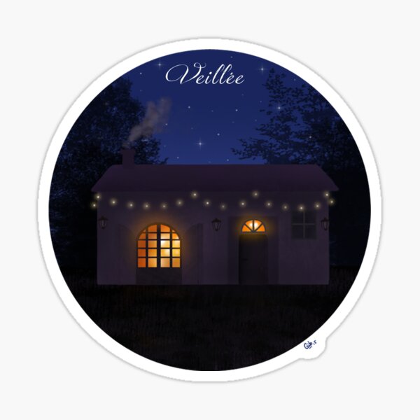 Christmas night Sticker
