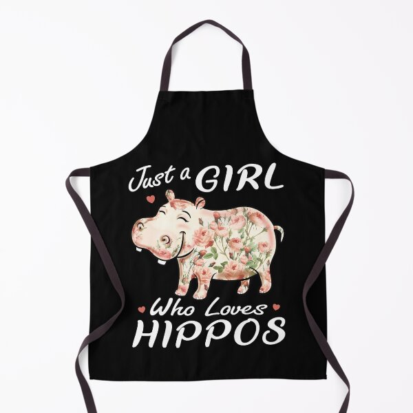 Item preview, Just A Girl Who Loves Hippos Flower Hippopotamus designed and sold by pablomendoza.
