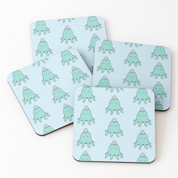 Item preview, Octopus Friends – Light Teal on Powder Blue Repeat designed and sold by ImperfectLife.