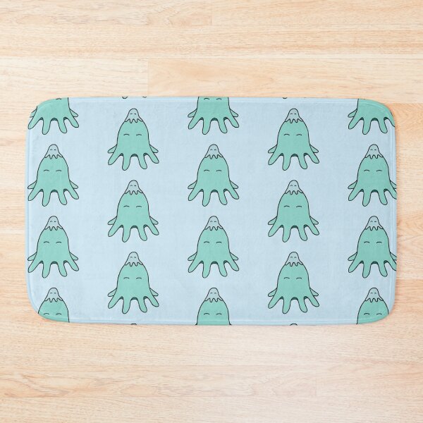 Item preview, Octopus Friends – Light Teal on Powder Blue Repeat designed and sold by ImperfectLife.