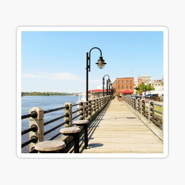 Riverfront In Wilmington Sticker