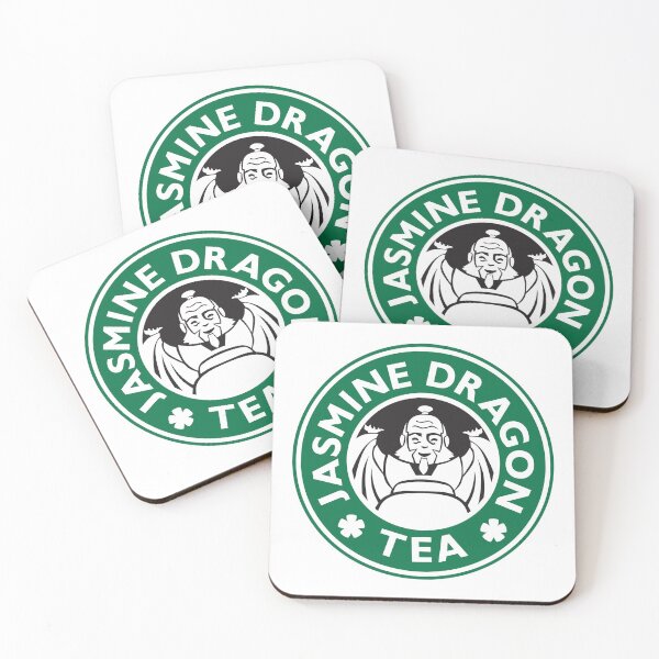 Jasmine Dragon Tea Shop Coasters (Set of 4)
