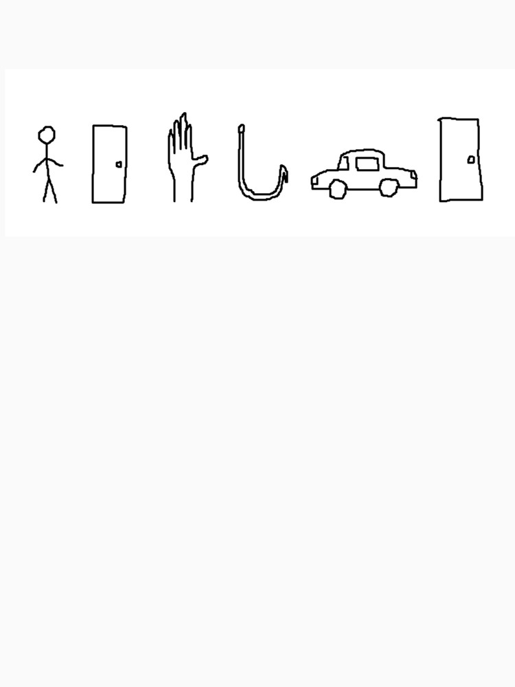 "man door hand hook car door" Tshirt by corviform Redbubble