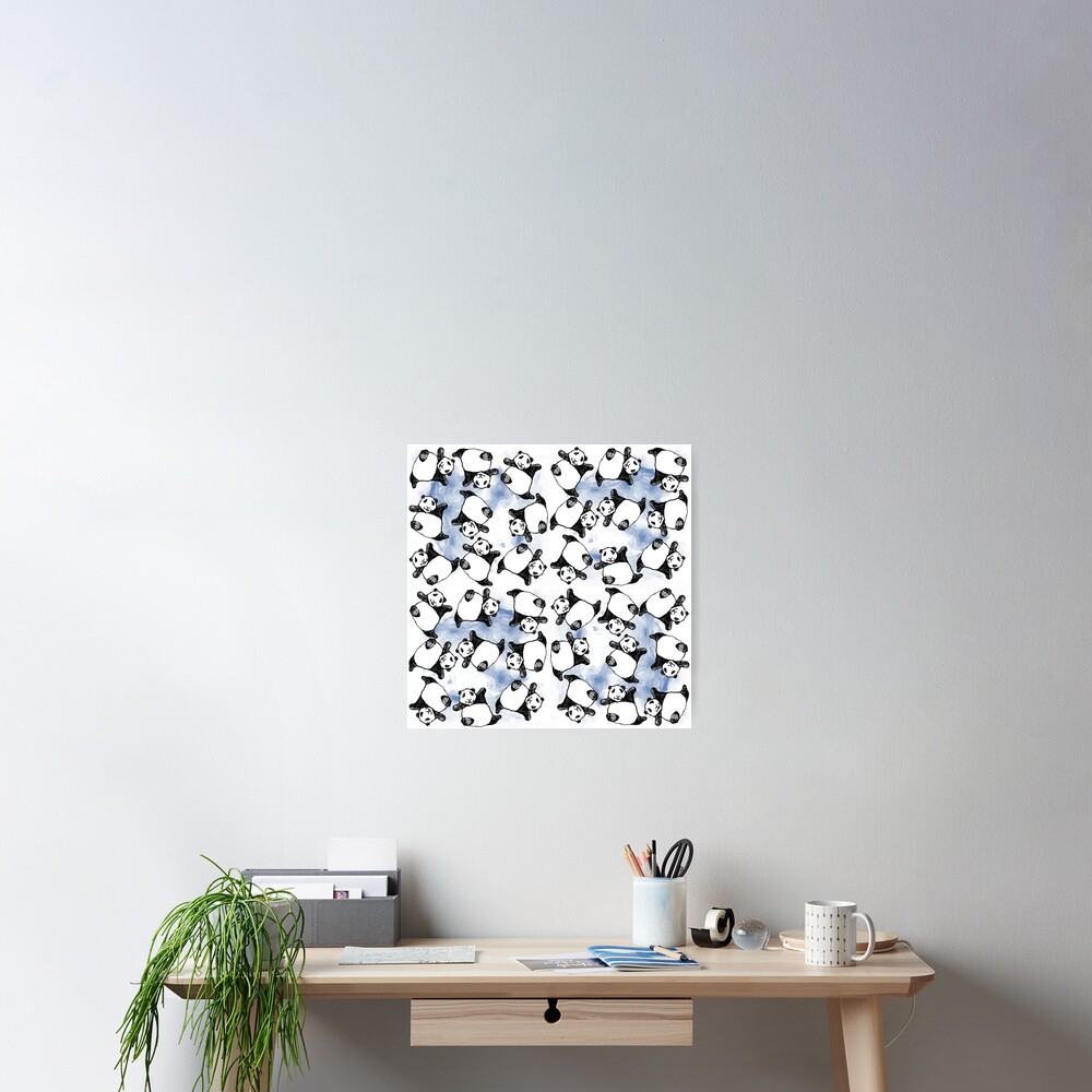 Tumbling Baby Pandas Poster