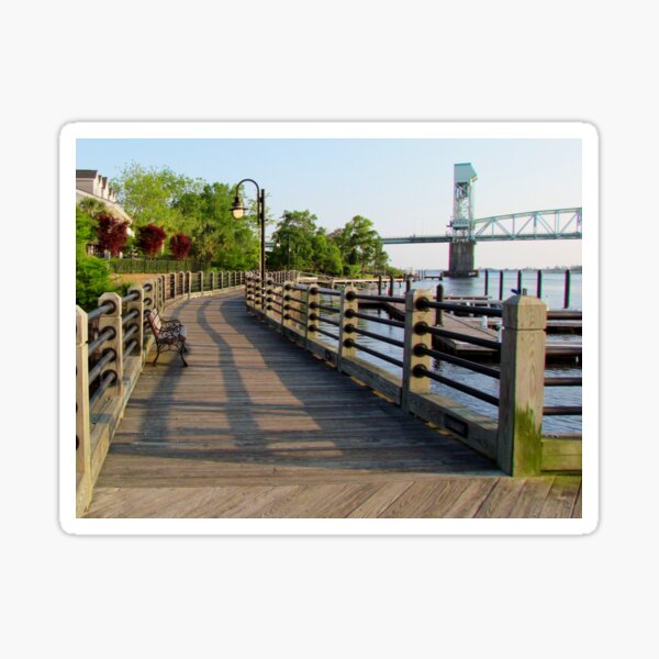 Waterfront In Wilmington, NC Sticker