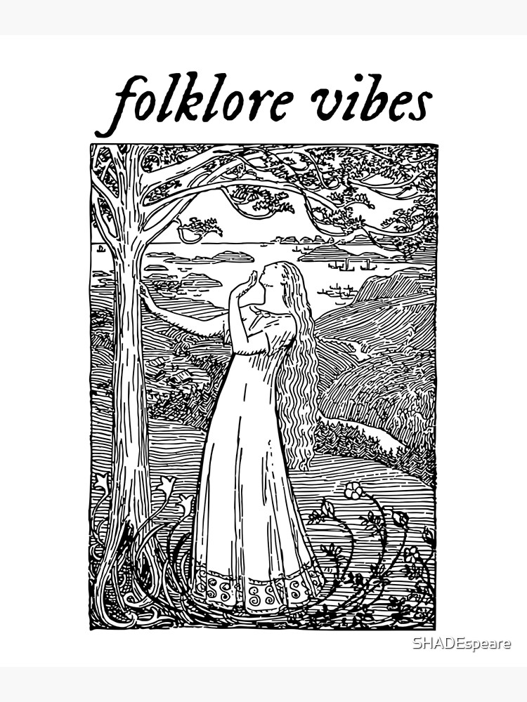 "Folklore Vibes." Poster by SHADEspeare Redbubble
