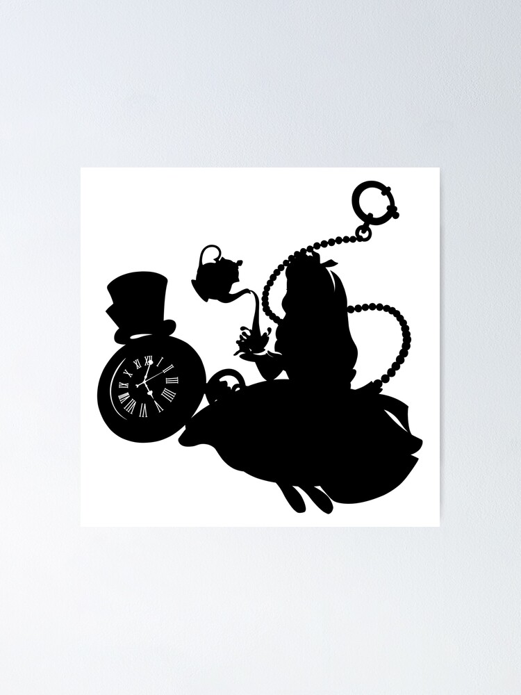Alice Tea Party Poster By Byjezie Redbubble
