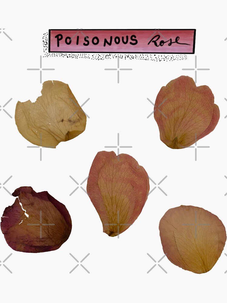 "Poisonous Rose Set 1" Sticker by brizzle321d Redbubble