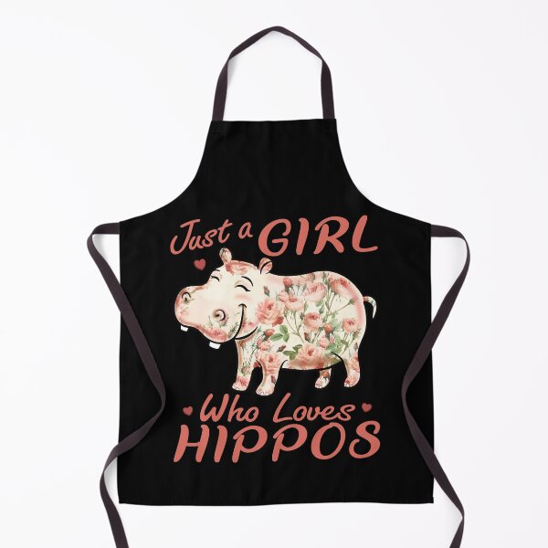 Item preview, Just A Girl Who Loves Hippos Flower Hippopotamus Pink designed and sold by pablomendoza.