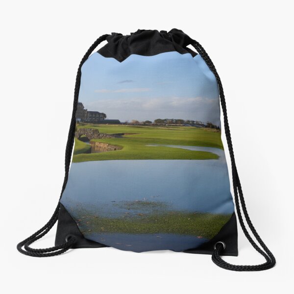 The Old Course in Autumn Drawstring Bag