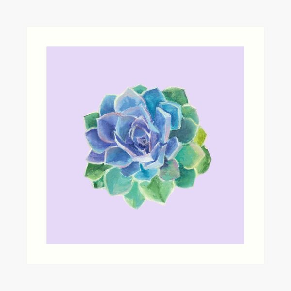 Succulent (Gemstone) Art Print