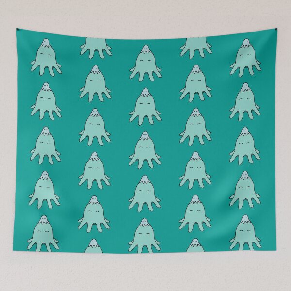 Item preview, Octopus Friends – Light Teal on Bold Teal Repeat designed and sold by ImperfectLife.