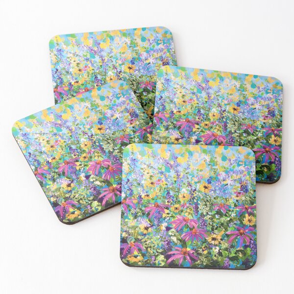Item preview,  Color de verano: coloridas flores de verano designed and sold by ColetteBaumback.