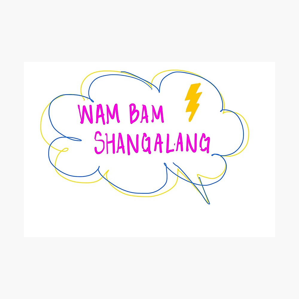Wham Bam Shangalang By Silver Metal Print By Rebeckalduggan Redbubble