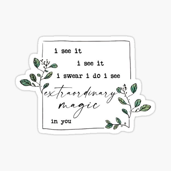 extraordinary magic Sticker