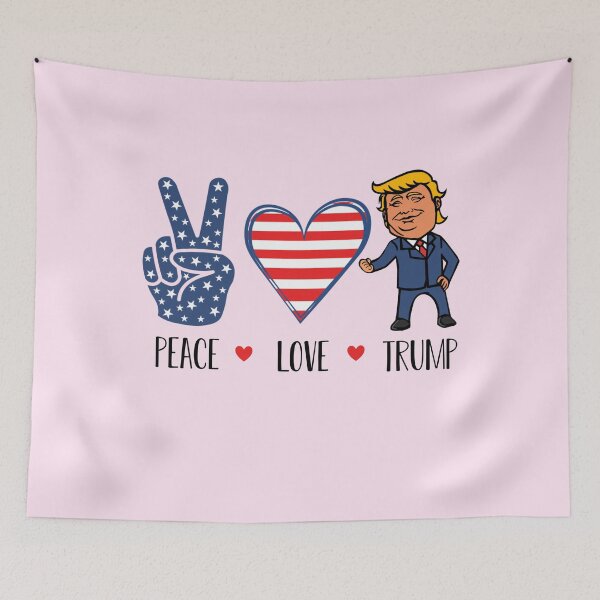 Item preview, Peace love Donald trump cute America vote election 2020 President Biden 45 Republican   designed and sold by tiffanator606.