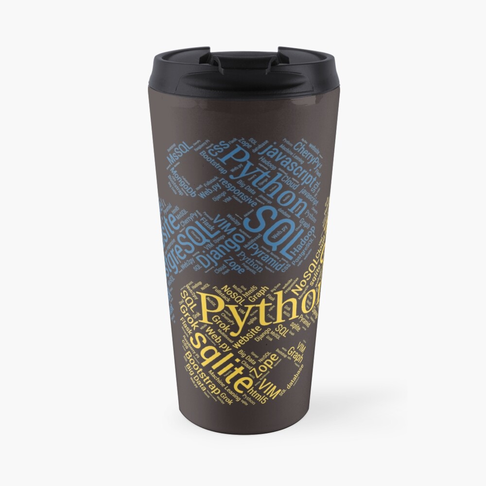Python Programmer & Developer T-shirt & Hoodie NEW Travel Mug