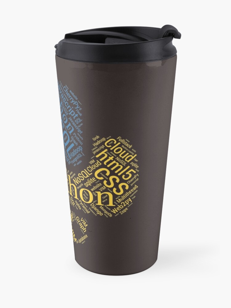 Alternate view of Python Programmer & Developer T-shirt & Hoodie NEW Travel Mug