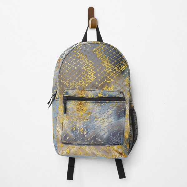 Item preview, Faux gold snake skin texture on  marble designed and sold by k9printart.