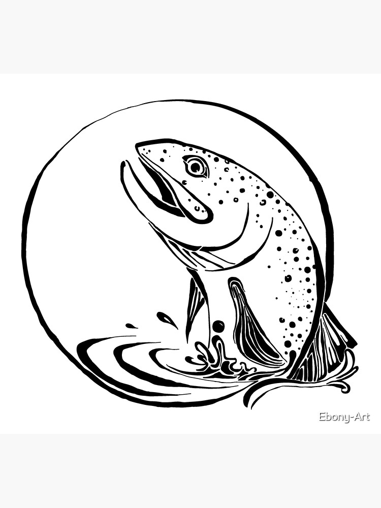 Rainbow Trout Fish  Poster for Sale by Ebony-Art