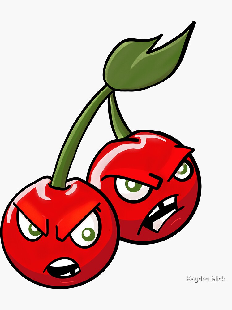 Pegatina «Plants vs. Zombies Cherry Bomb» de kmick Redbubble