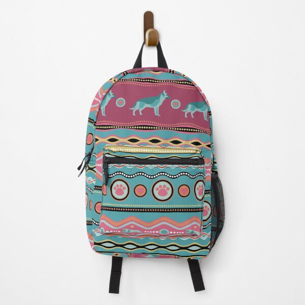 Item preview, German Shepherd Decorative Pattern in pastels designed and sold by k9printart.