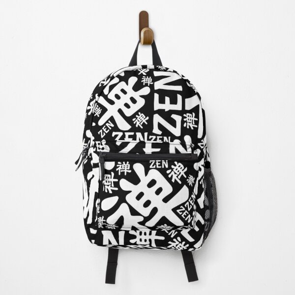 Item preview, Zen Symbol and word pattern black and white designed and sold by k9printart.