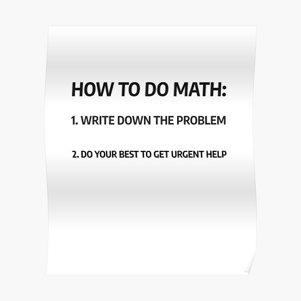 how-to-do-math-two-ways-poster-by-arabcorner-redbubble