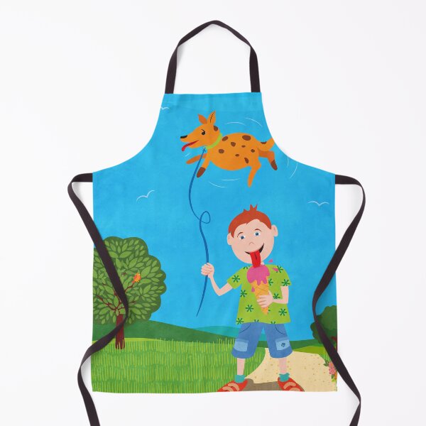 Item preview, Dog Balloon & Ice Cream Boy Out Walking designed and sold by PaisleyMcNoodle.