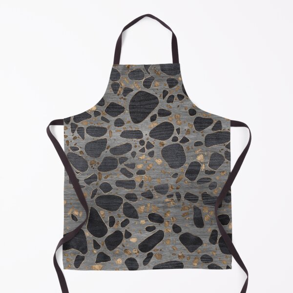 Item preview, Terrazzo - Mosaic - Wooden texture and gold #1 designed and sold by Nartissima.