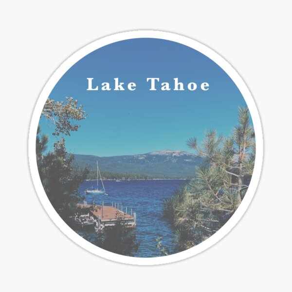 Lake Tahoe Round Sticker Sticker