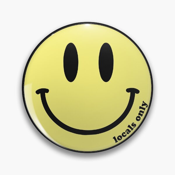 Item preview, locals only smiley face designed and sold by Riley Clarke.
