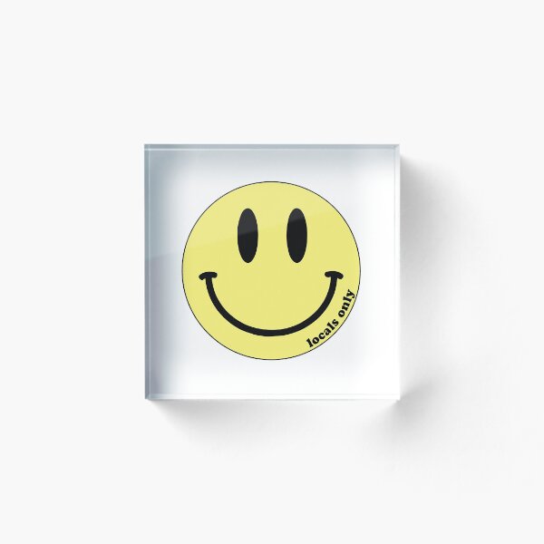 Item preview, locals only smiley face designed and sold by Riley Clarke.