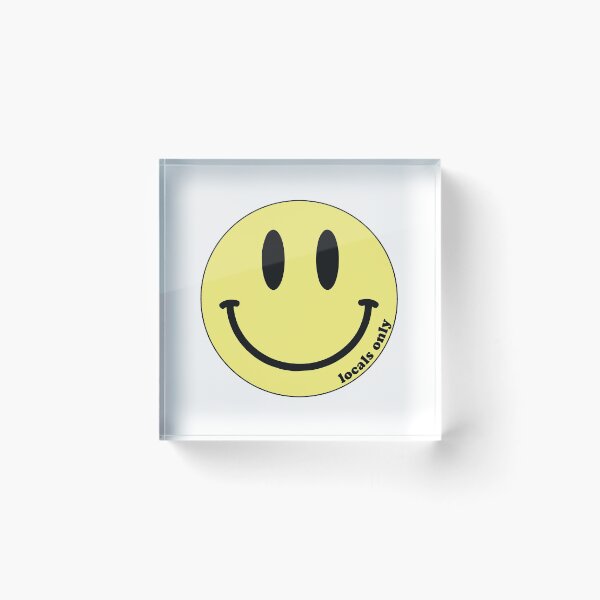 Item preview, locals only smiley face designed and sold by Riley Clarke.