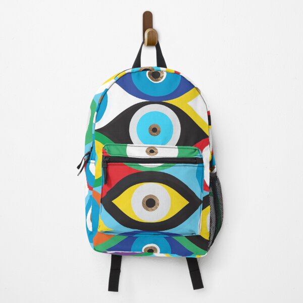 Item preview, Colorful Evil Eye protection pattern designed and sold by k9printart.