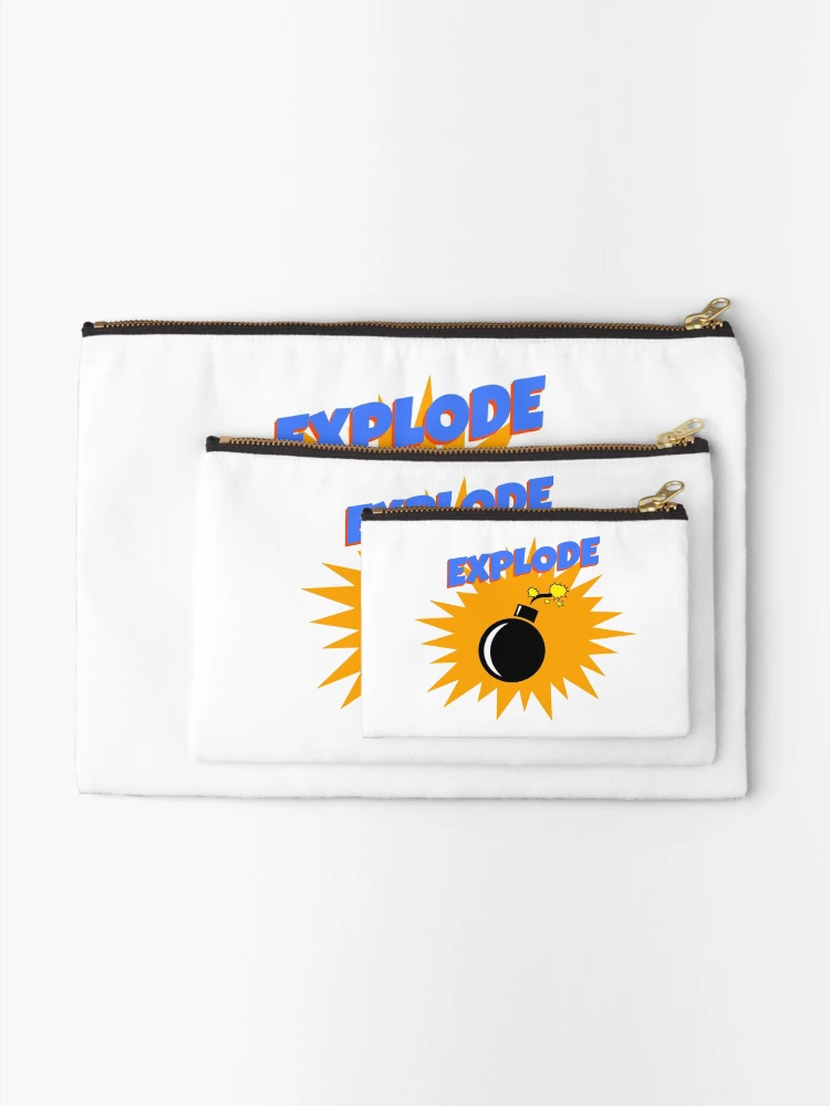 Thumbnail 2 of 4, Zipper Pouch, Explode designed and sold by BlueCloverTrend.