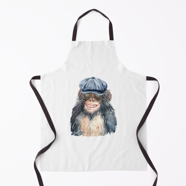 Item preview, Watercolour portrait monkey smile with newsboy hat designed and sold by SuperSeries.