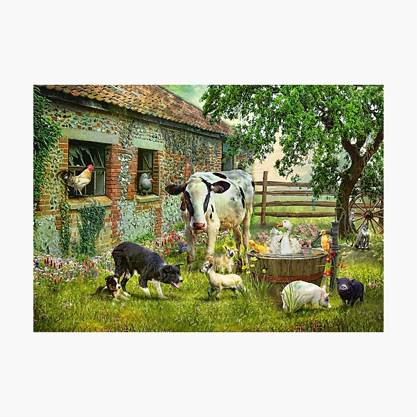 Aperçu de l'œuvre Barnyard Chatter créée et vendue par Trudi's Images.